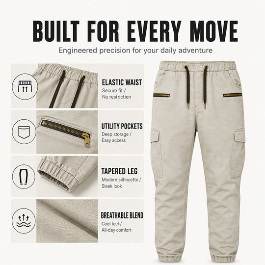 Men's Casual Slim Fit Cargo Pants
