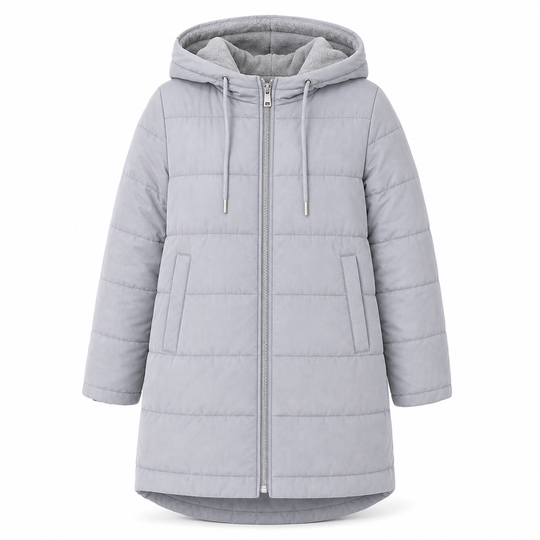 🧥Thick Cotton Warmth, Long-Line Heat❄️ Women's Hooded Padded Coat – Thick Filling & Long Drape | Fall & Winter Warmth, Slim Fit ✨