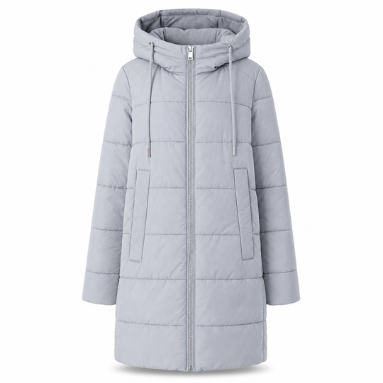 🧥Thick Cotton Warmth, Long-Line Heat❄️ Women's Hooded Padded Coat – Thick Filling & Long Drape | Fall & Winter Warmth, Slim Fit ✨