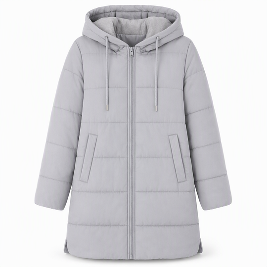 🧥Thick Cotton Warmth, Long-Line Heat❄️ Women's Hooded Padded Coat – Thick Filling & Long Drape | Fall & Winter Warmth, Slim Fit ✨