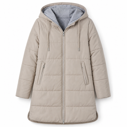 🧥Thick Cotton Warmth, Long-Line Heat❄️ Women's Hooded Padded Coat – Thick Filling & Long Drape | Fall & Winter Warmth, Slim Fit ✨