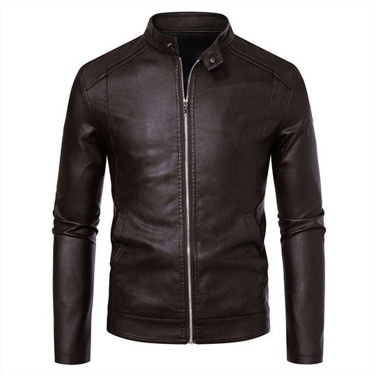 Warm Slim-Fit Biker Jacket