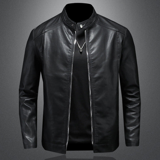 Warm Slim-Fit Biker Jacket