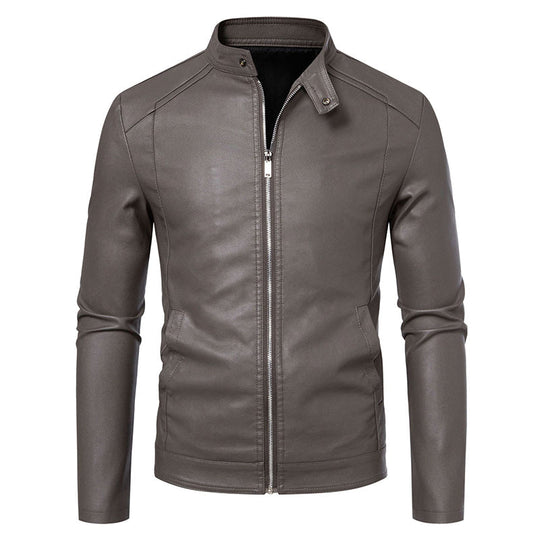 Warm Slim-Fit Biker Jacket