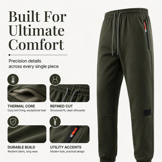 Unisex Winter Outdoor Thermal Sweatpants