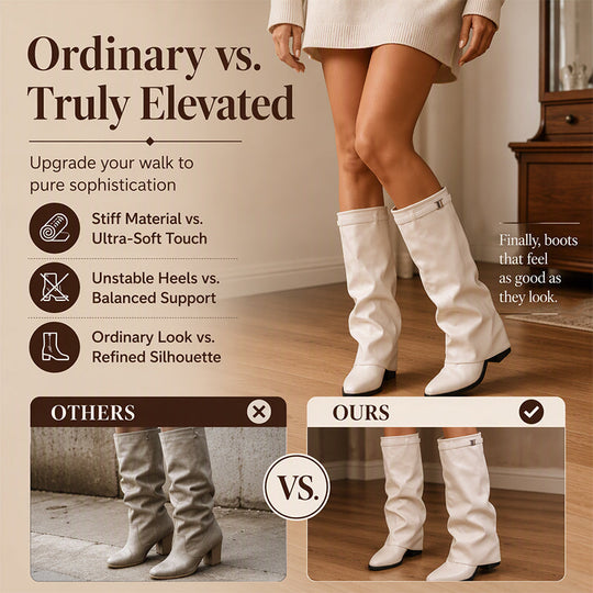 Women's Chic Slouchy Knee High Boots