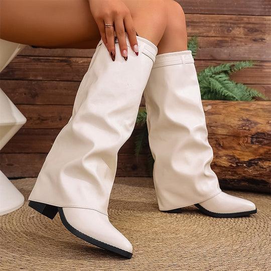 Women's Chic Slouchy Knee High Boots