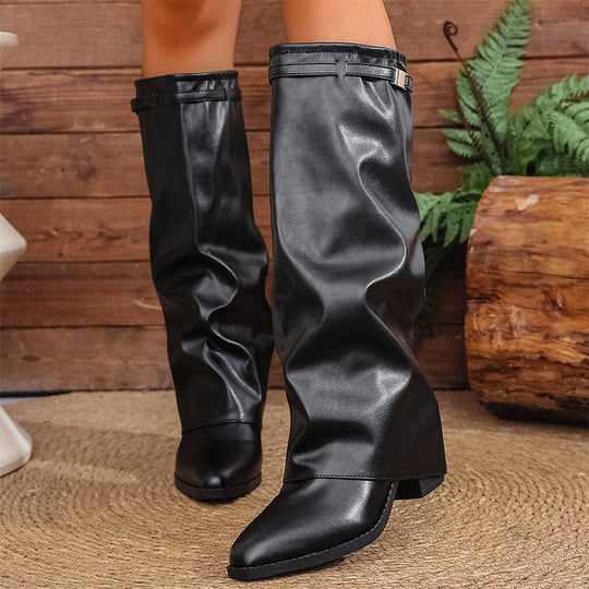 Women's Chic Slouchy Knee High Boots