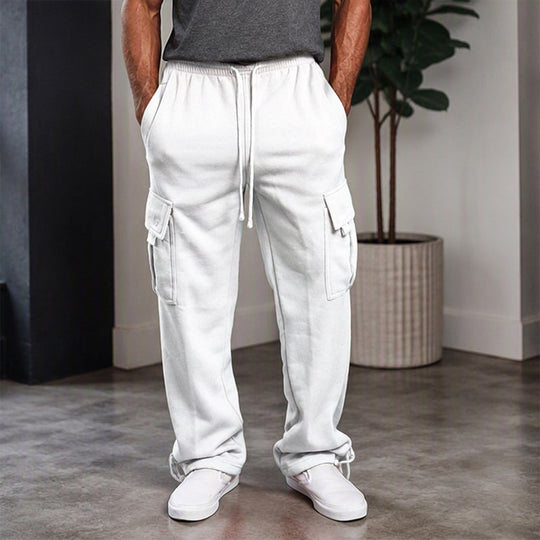 Men's Casual Drawstring Cargo Pants