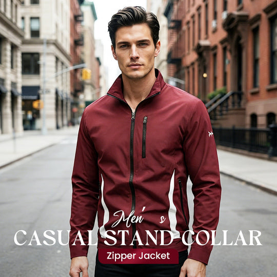 Hot Sale 50% OFF🔥Men’s Casual Stand-Collar Zipper Jacket