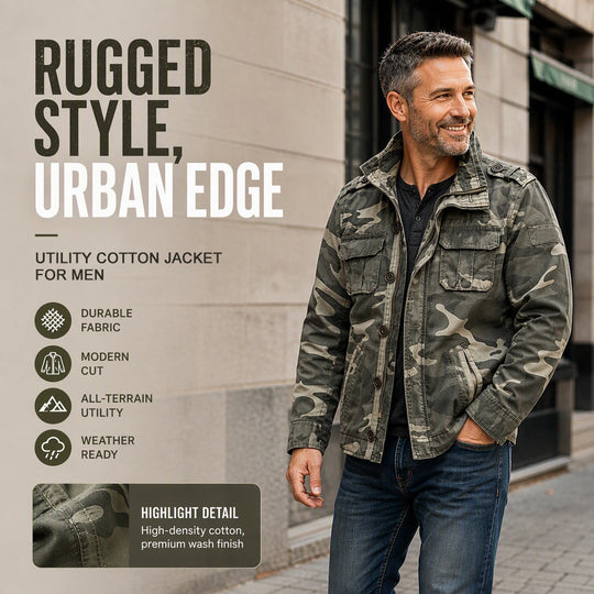 ⚡Free Shipping🔥Men's Military Stand Collar Camouflage Jacket
