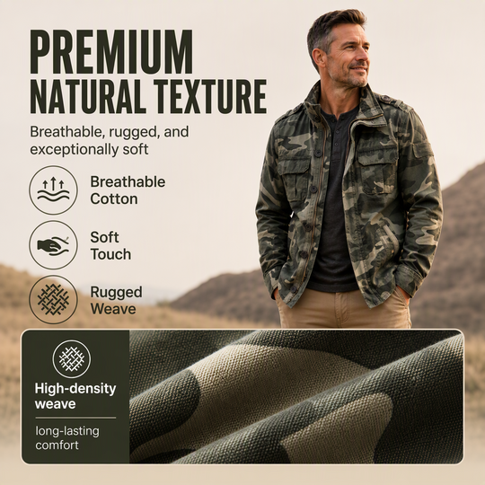 ⚡Free Shipping🔥Men's Military Stand Collar Camouflage Jacket