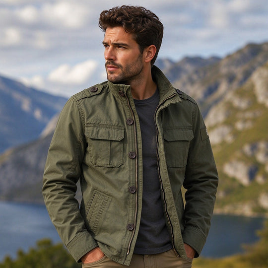 ⚡Free Shipping🔥Men's Military Stand Collar Camouflage Jacket