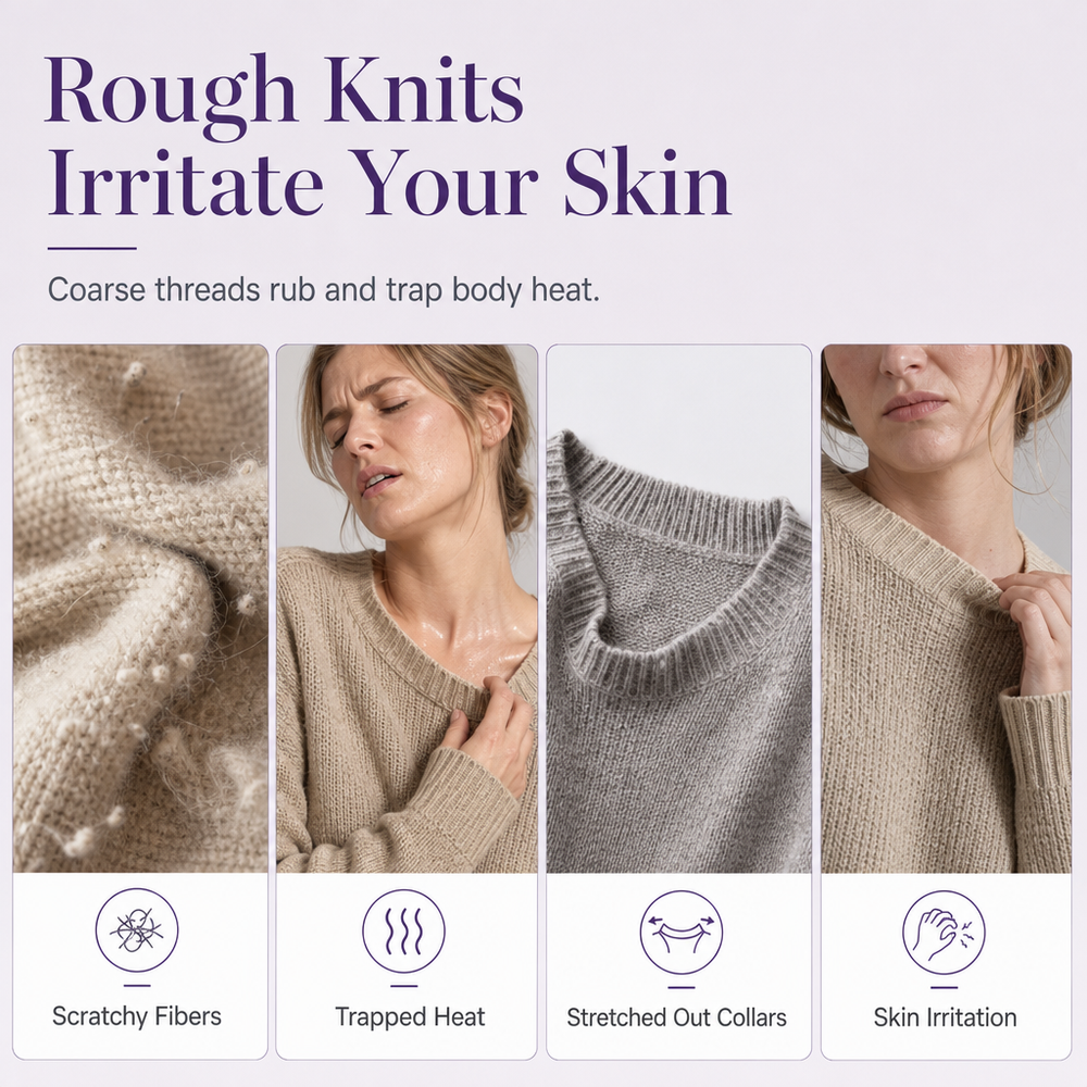 Women's V Neck Long Sleeve Pullover Sweater Comfortable Knitwear for Fall and Winter