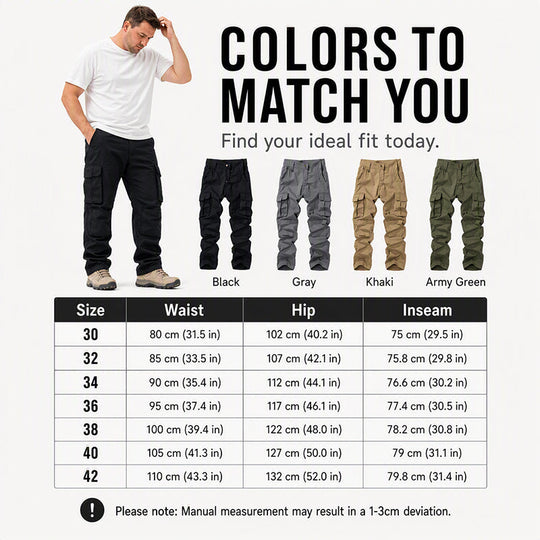 Men's Outdoor Multi-Pocket Cargo Pants