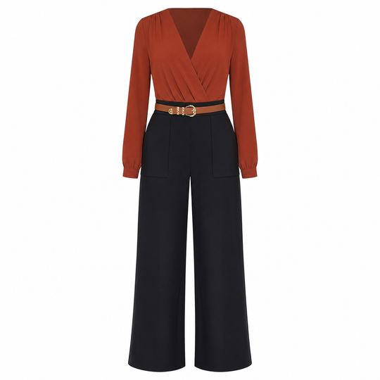 Women's Casual Wide Leg Suit Pants Autumn Winter Long Trousers