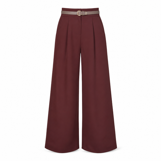 Women's Casual Wide Leg Suit Pants Autumn Winter Long Trousers
