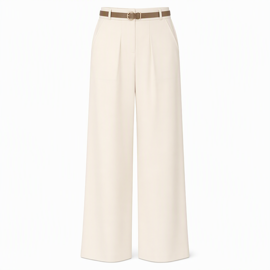 Women's Casual Wide Leg Suit Pants Autumn Winter Long Trousers