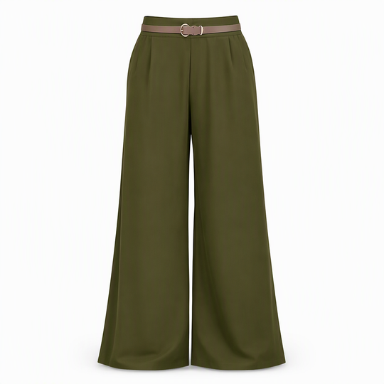 Women's Casual Wide Leg Suit Pants Autumn Winter Long Trousers
