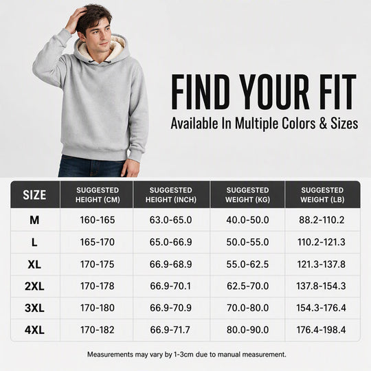🖤Black Friday Sale:50% OFF🖤Men's Thickened Sherpa-Lined Hoodie
