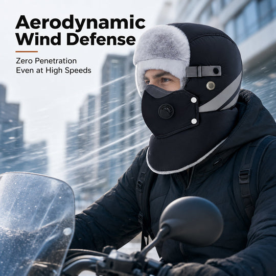 💖Black Friday Mega Deal 💖Windproof Winter Thermal Trapper Hat with Integrated Face Mask