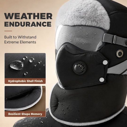 💖Black Friday Mega Deal 💖Windproof Winter Thermal Trapper Hat with Integrated Face Mask