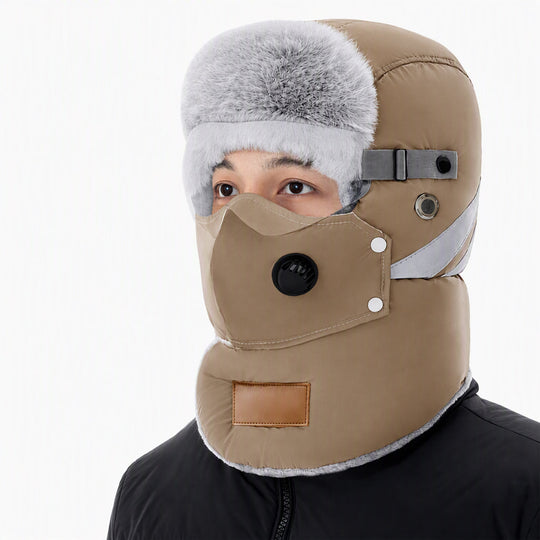 💖Black Friday Mega Deal 💖Windproof Winter Thermal Trapper Hat with Integrated Face Mask