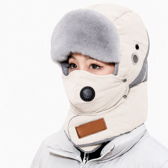 💖Black Friday Mega Deal 💖Windproof Winter Thermal Trapper Hat with Integrated Face Mask