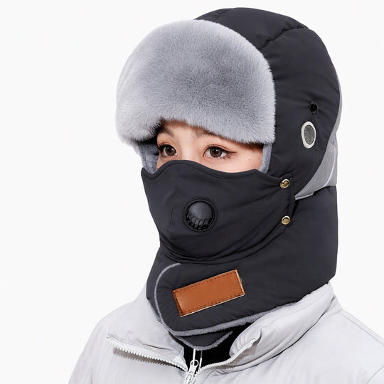💖Black Friday Mega Deal 💖Windproof Winter Thermal Trapper Hat with Integrated Face Mask