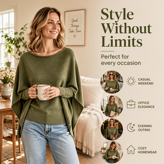 💖Black Friday Mega Deal – 50% off!💖Women's Chic Mock 2-Piece Draped Shawl Top