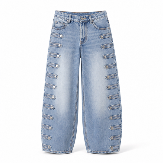 💖Black Friday Mega Deal – 50% off!💖Women's Retro High Waisted Curved Leg Jeans