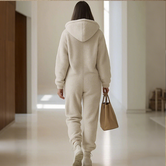 🖤Black Friday Sale:50% OFF🖤Women's Warm Zip-Up Hooded Jumpsuit with Pockets