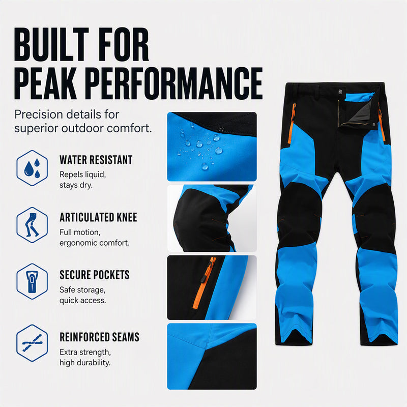 🖤Black Friday Sale:50% OFF🖤Men's Waterproof Windproof Patchwork Hiking Pants