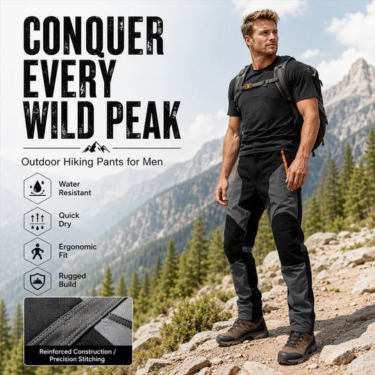 🖤Black Friday Sale:50% OFF🖤Men's Waterproof Windproof Patchwork Hiking Pants