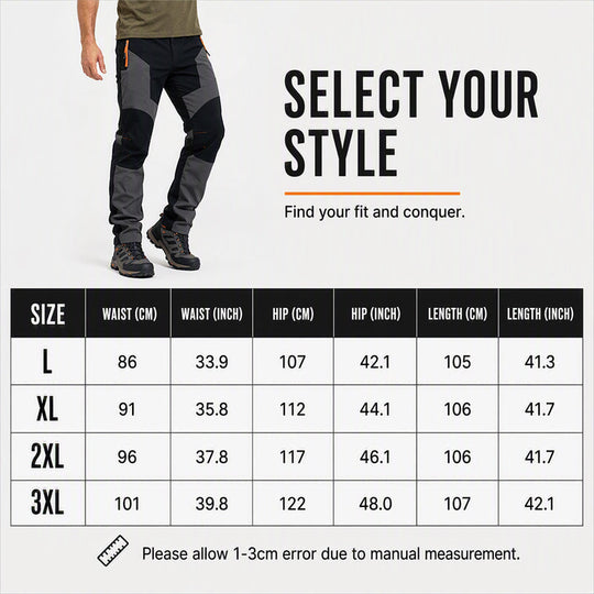 🖤Black Friday Sale:50% OFF🖤Men's Waterproof Windproof Patchwork Hiking Pants