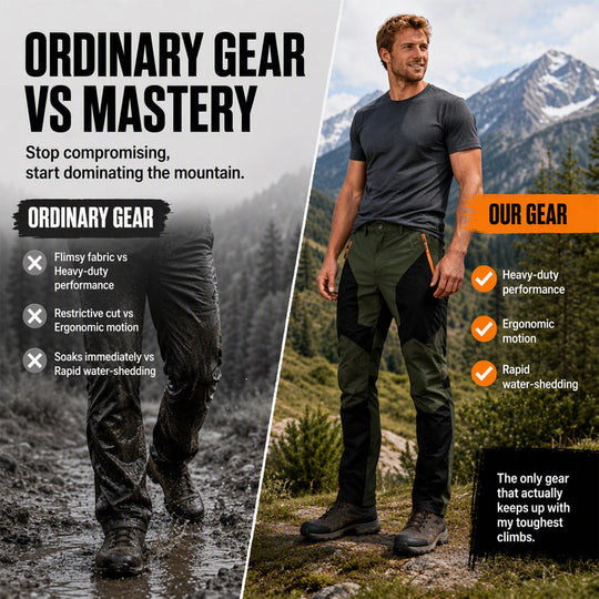 🖤Black Friday Sale:50% OFF🖤Men's Waterproof Windproof Patchwork Hiking Pants