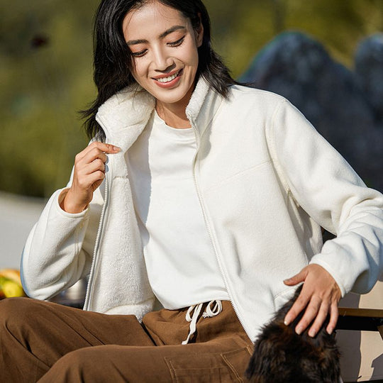 💖Black Friday Mega Deal – 50% off!💖Faux Fleece Lined Casual Versatile Warm Jacket for Women