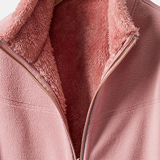 💖Black Friday Mega Deal – 50% off!💖Faux Fleece Lined Casual Versatile Warm Jacket for Women