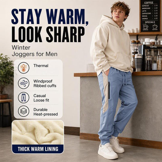 🖤Black Friday Sale:50% OFF🖤Men's Windproof Thermal Pants with Elastic Cuffs
