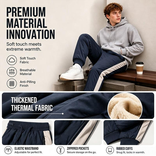 🖤Black Friday Sale:50% OFF🖤Men's Windproof Thermal Pants with Elastic Cuffs
