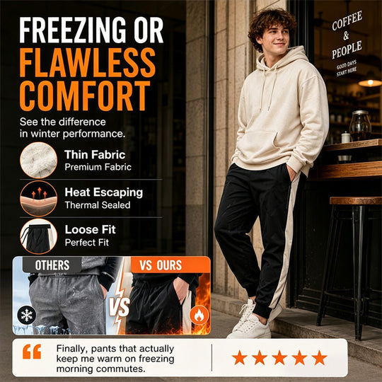 🖤Black Friday Sale:50% OFF🖤Men's Windproof Thermal Pants with Elastic Cuffs