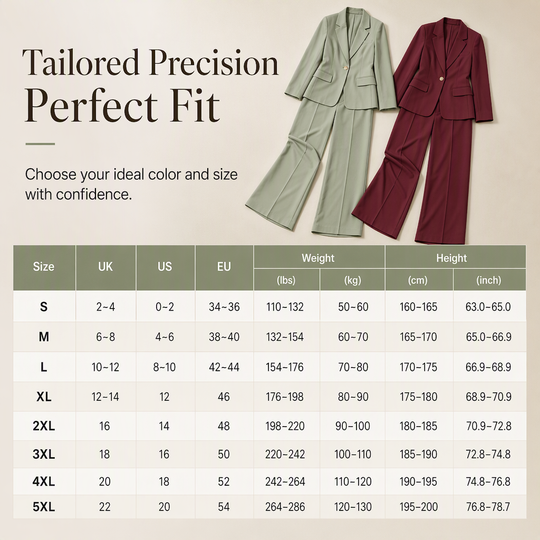 💖Black Friday Mega Deal – 50% off!💖Elegant Two-Piece Suit Set with Tailored Blazer and Relaxed Wide-Leg Trousers