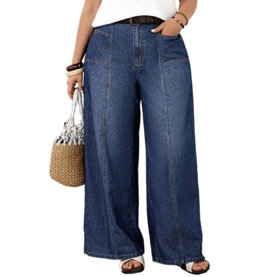 👖 Women's High-Waisted Wide Leg Jeans – Premium Denim, Breathable & Always Stylish – A Must-Have for Your Wardrobe