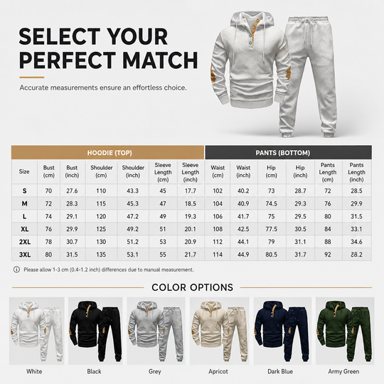 🖤Black Friday Sale:50% OFF🖤 🧥 Men's 2 Piece Hoodie Set – Premium Jacquard Knit, Breathable & Always Cool