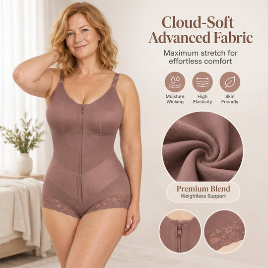 Women's Plus Size Tummy Control Bodysuit Shapewear