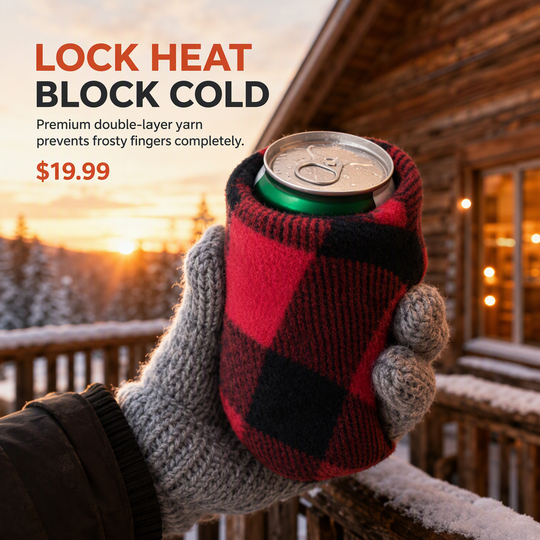 🖤Black Friday Sale:50% OFF🖤Knit Beer Mitt Drinking Glove for Holding Beer Bottles and Cans