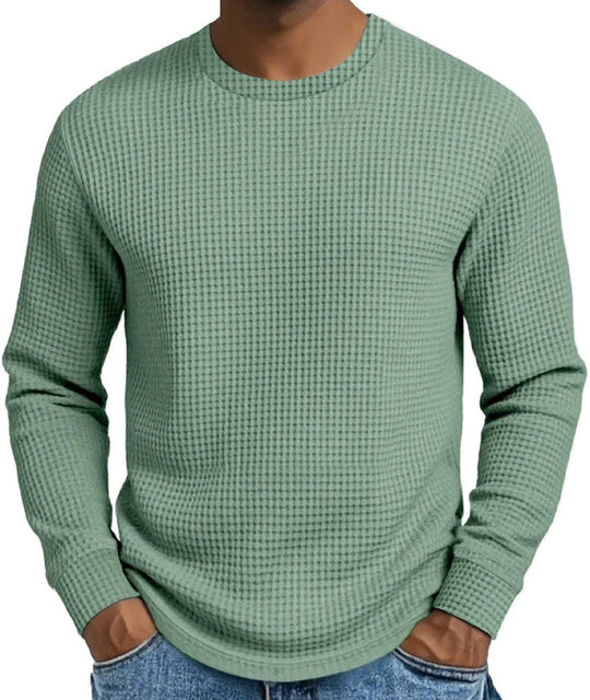 Men's Casual Slim Fit Crew Neck Long Sleeve Sweatshirt