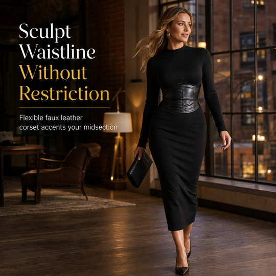 Women's Crew Neck Long Sleeve Patchwork Slim Fit Bodycon Pullover Dress