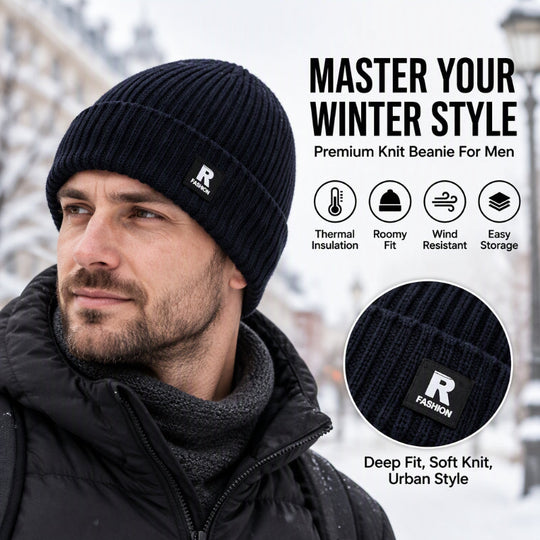 🖤Black Friday Sale🖤 🧢 Men's Slouchy Knit Warm Skull Cap