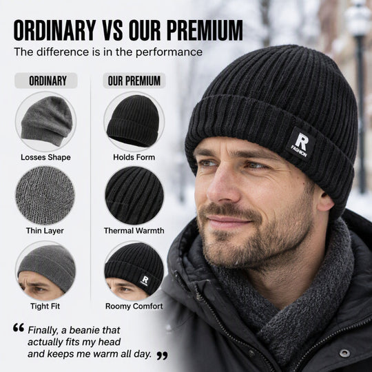 🖤Black Friday Sale🖤 🧢 Men's Slouchy Knit Warm Skull Cap